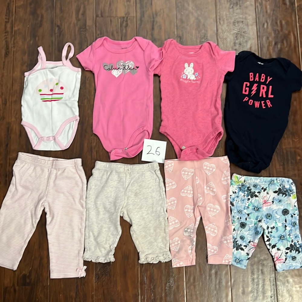Baby girl outfit lot